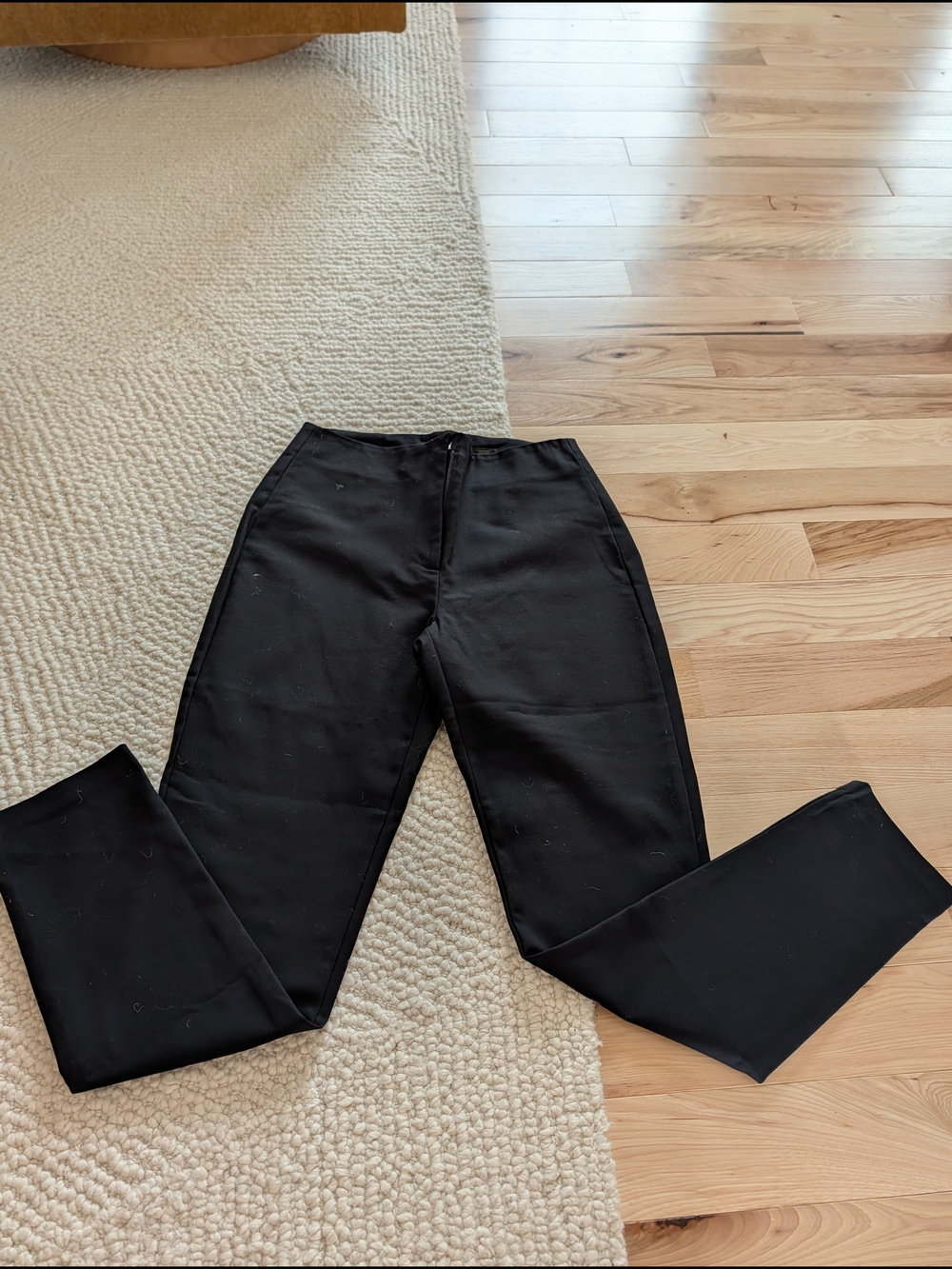 Donna Karan Black High-Rise Slim Leg Pants